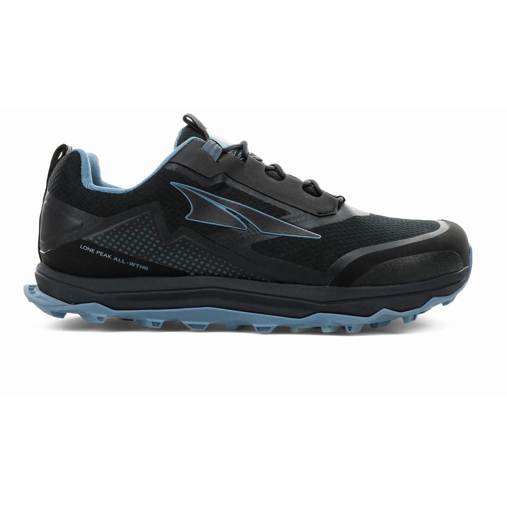 Altra Dam Lone Peak All-wthr Low Trailskor Svarta/Blå 610873QHG